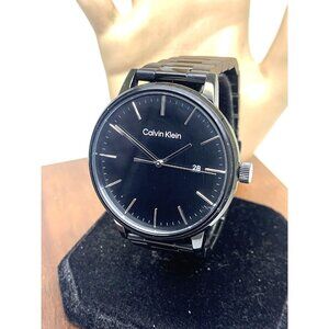 Calvin Klein Men's Watch 25200057 Quartz Black Dial Stainless Steel 43mm